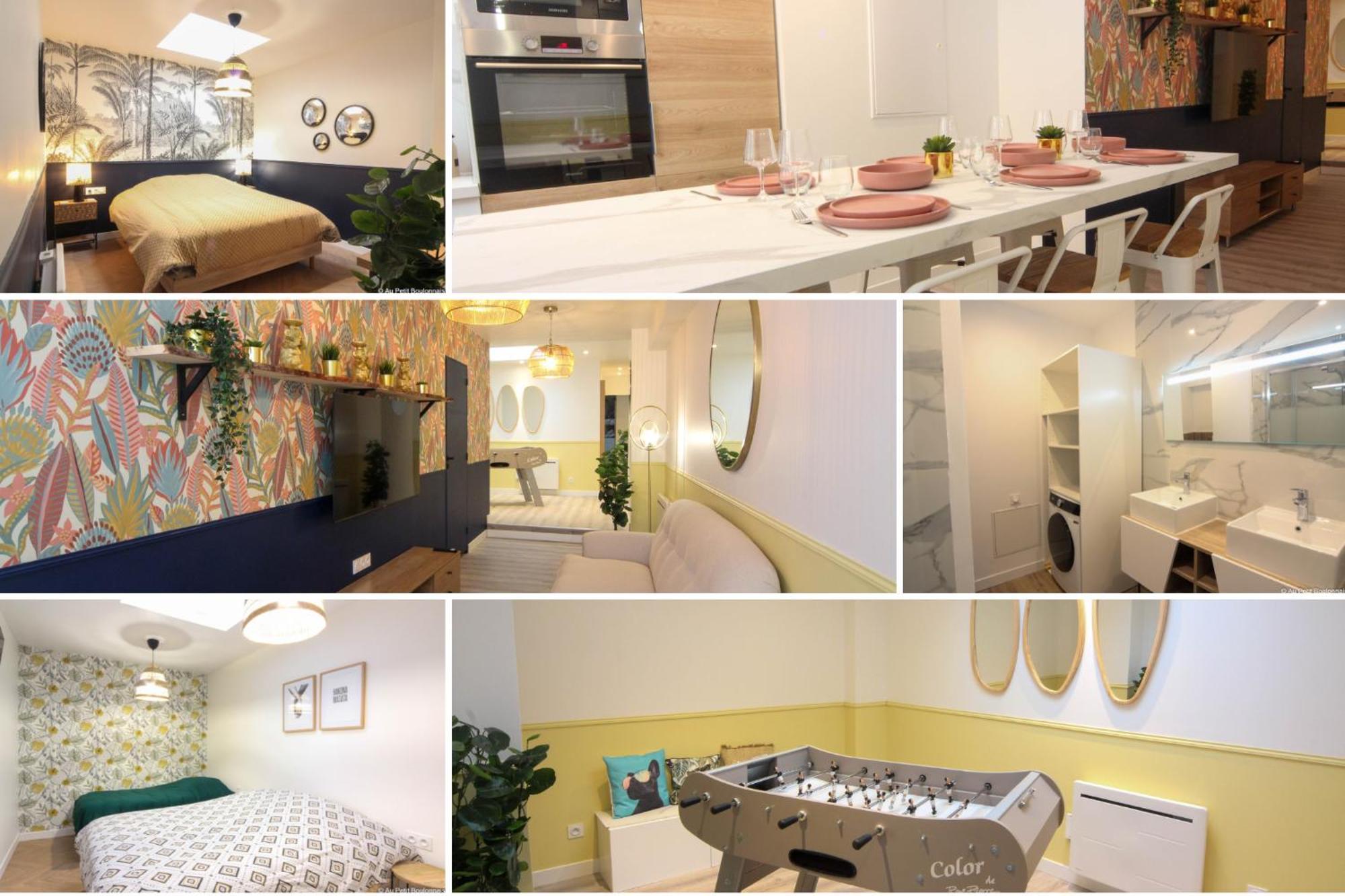 Au Nouveau Boulonnais - 4 Appartements Charmants Pour Couples, Familles Et Groupe D'Amis, Vieille Ville Et Centre Ville De Boulogne Sur Mer Exterior photo