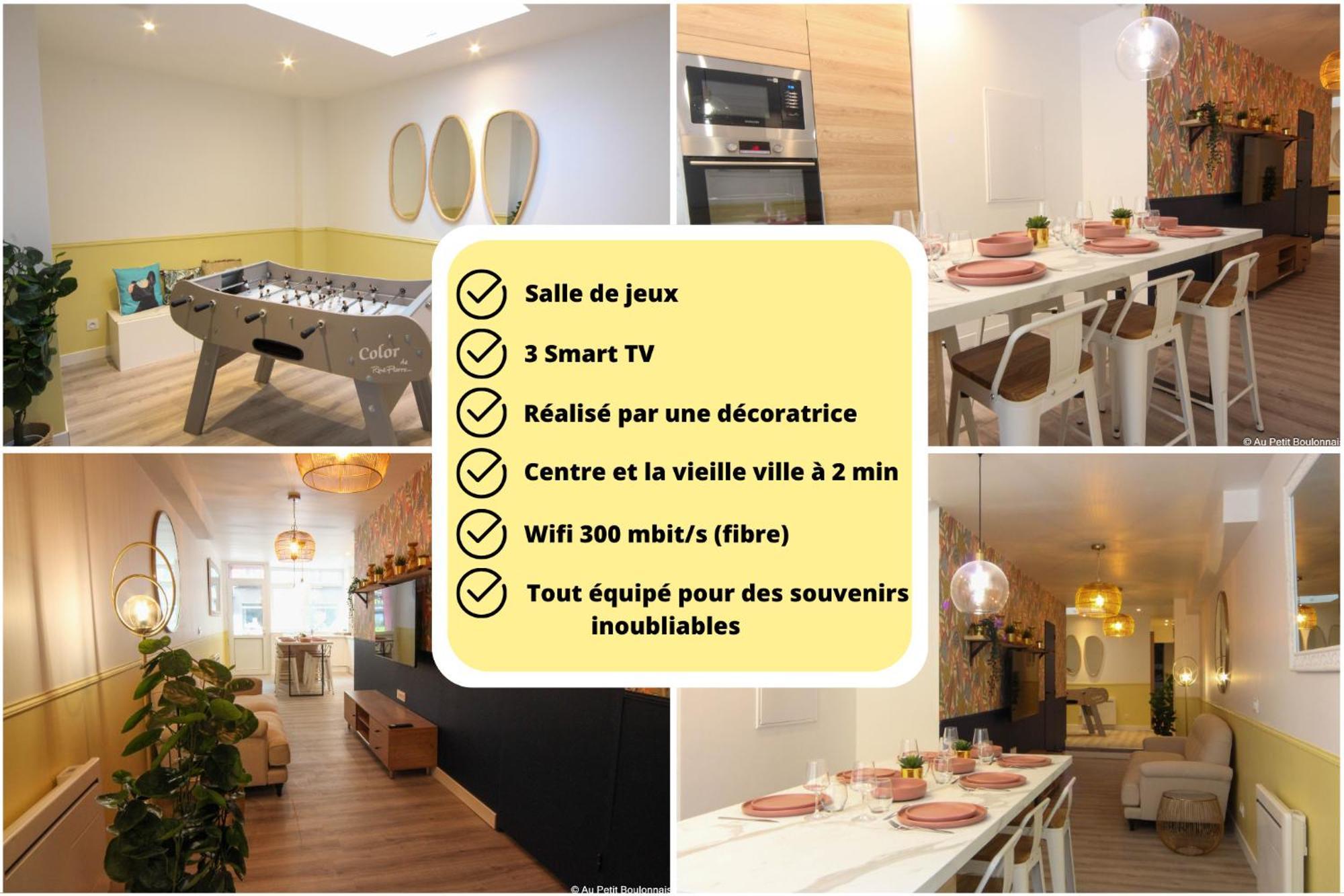 Au Nouveau Boulonnais - 4 Appartements Charmants Pour Couples, Familles Et Groupe D'Amis, Vieille Ville Et Centre Ville De Boulogne Sur Mer Exterior photo